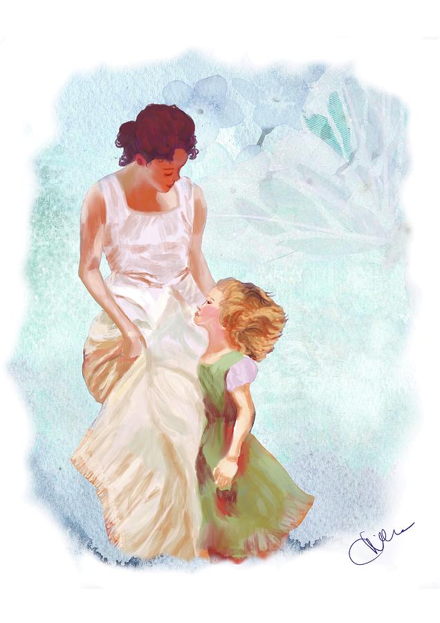 Loving Mother Digital Art by Christine Sherborne | Fine Art America