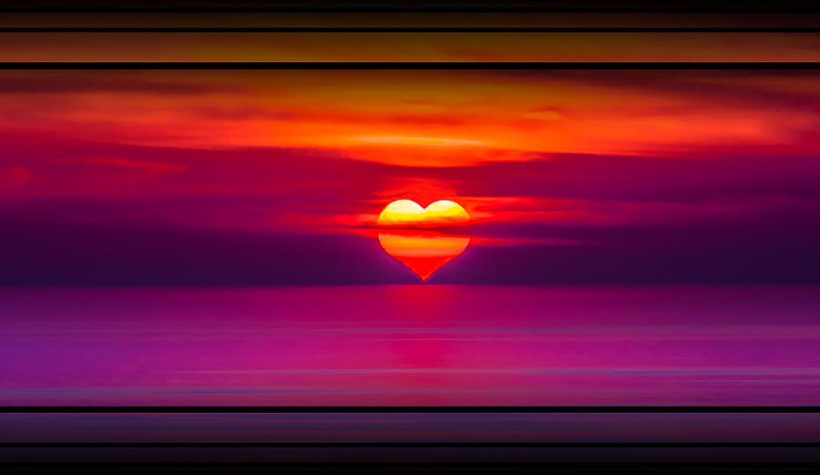 Loving The Lake Michigan Sunset Digital Art by Rick Bartrand