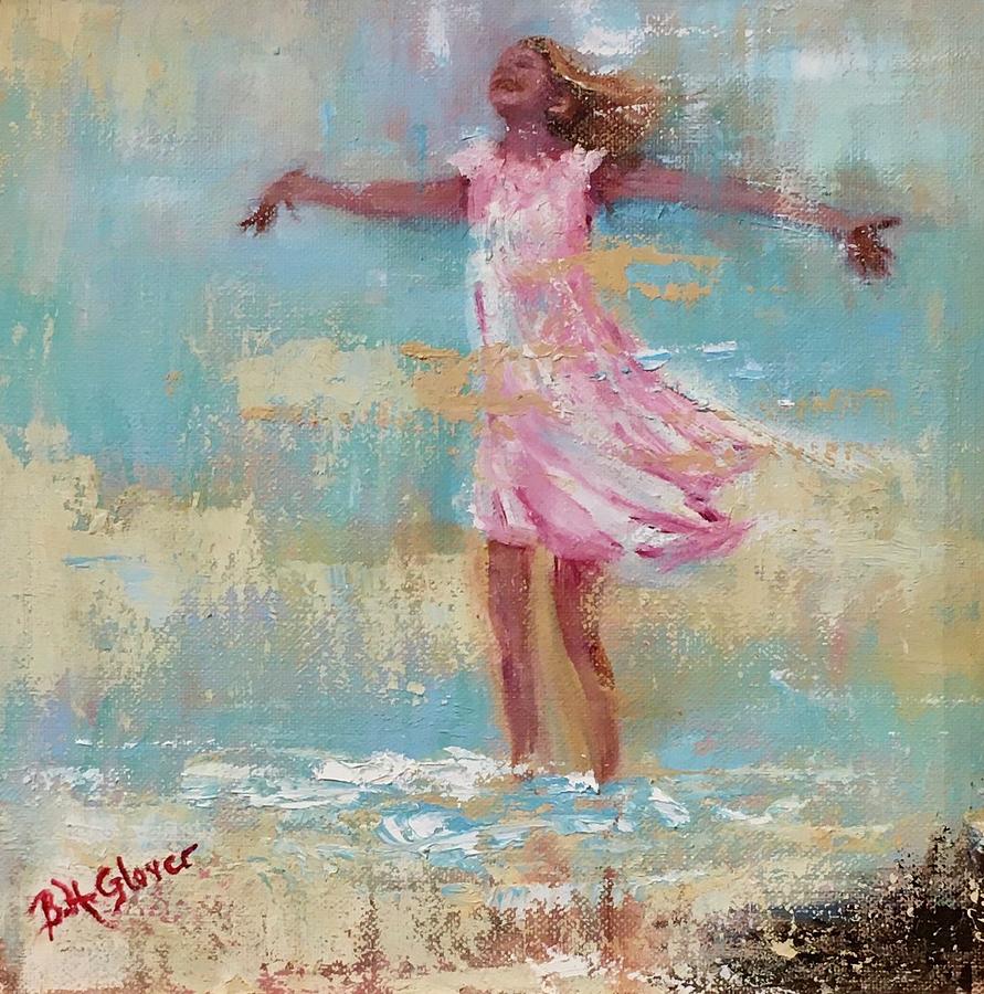 Loving the Ocean Breeze Painting by Barbara Hammett Glover