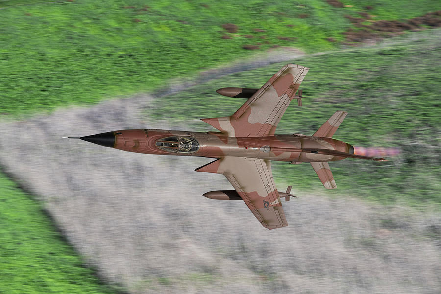 Low and Fast F-105 Thunderchief Digital Art by Erik Simonsen