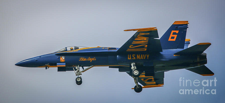Low and Slow Blue Angel Photograph by Tom Claud