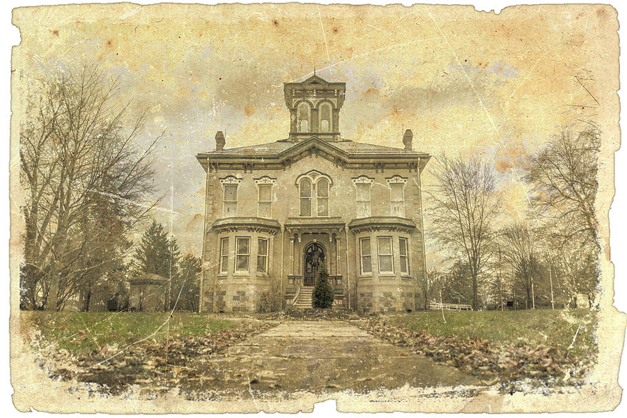 Low Angle of Castle Killbride, Ontario, Antique Effect Photograph by John Twynam