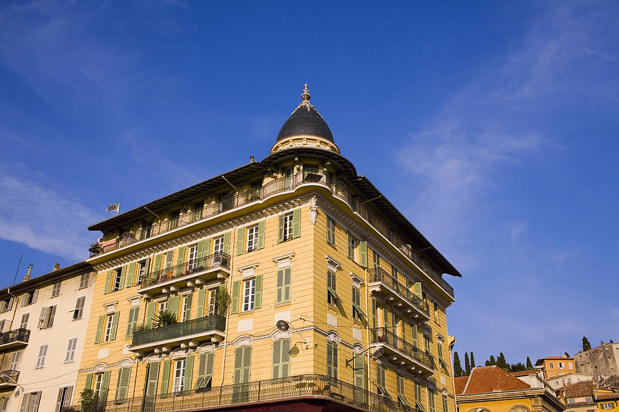Low angle view of a building, Nice, France Photograph by Glowimages