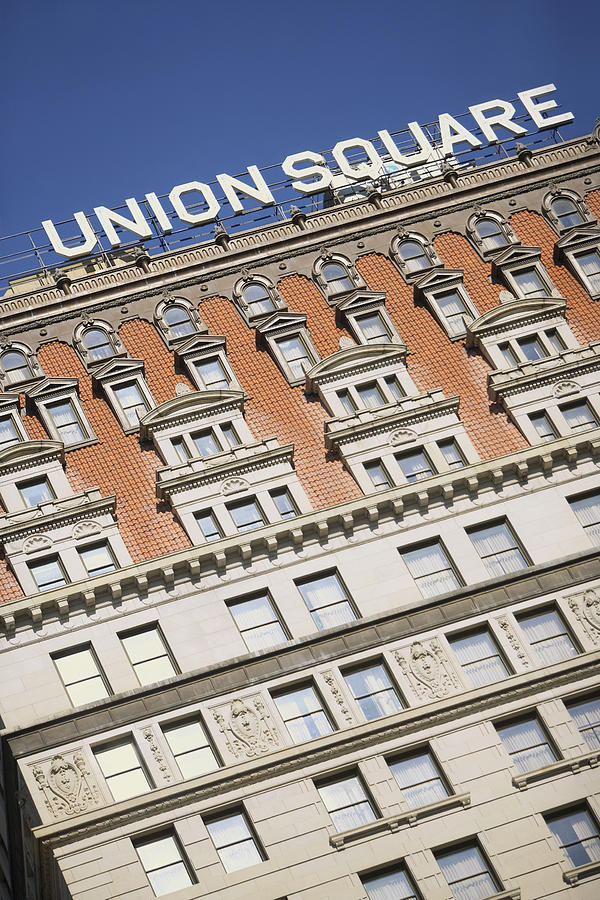 Low angle view of a building, Union Square, New York city, New York State, USA Photograph by Glowimages