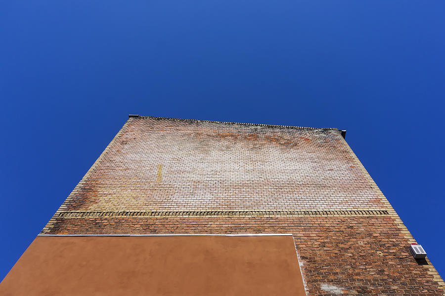 Low angle view of old brick wall Photograph by Ingo Jezierski