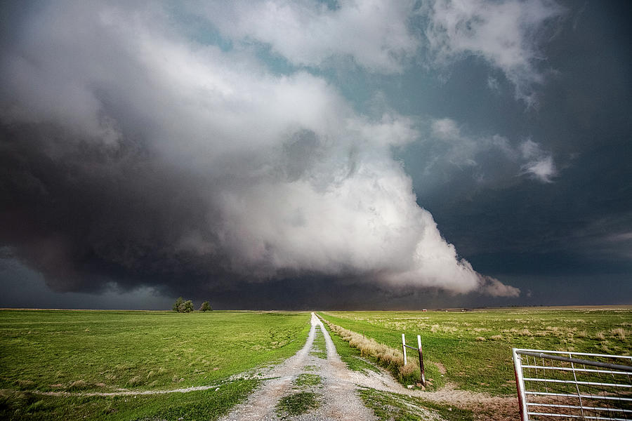 Low Clearance - Ground Scraping Storm Cloud in Oklahoma Photograph by ...