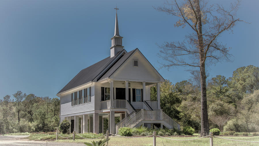 Low Country Chapel Photograph by Marcy Wielfaert
