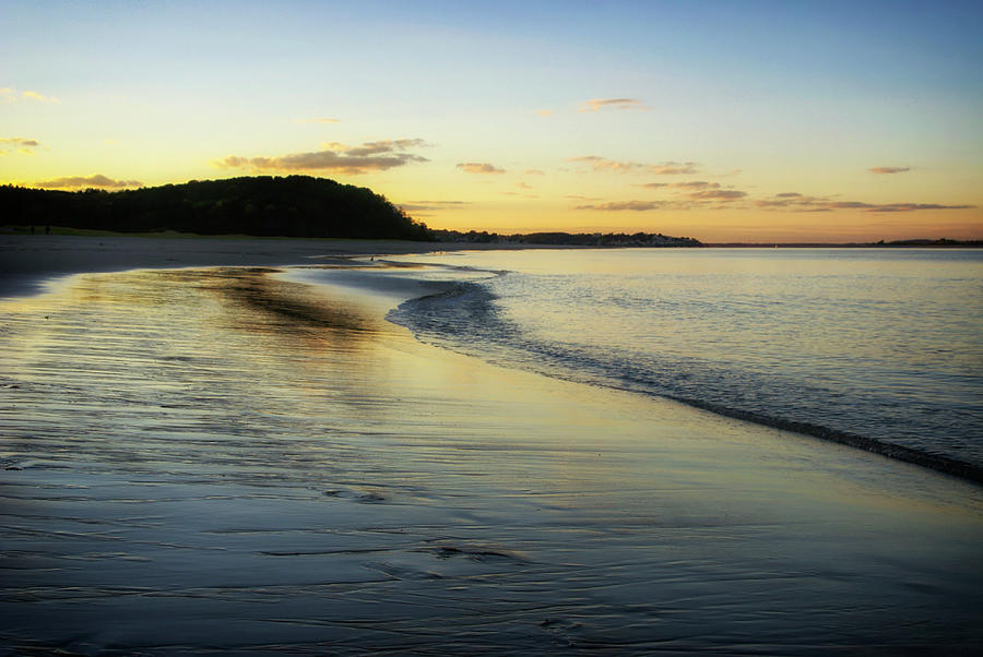 Low Tide at Cranes Beach in Ipswich Massachusetts at Sunset Photograph