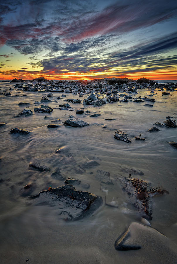 Landscape Photograph - Low Tide at Fortunes Rocks by Rick Berk