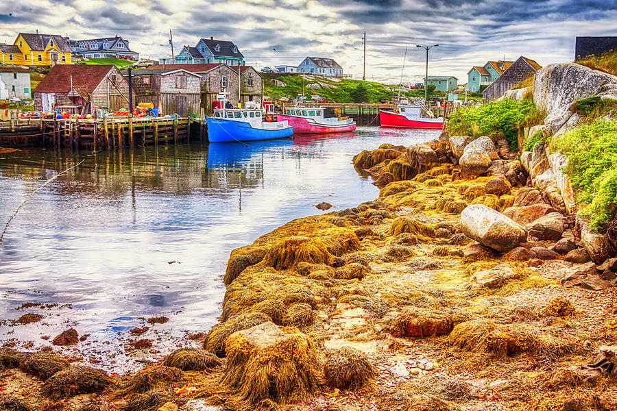 Low Tide at Peggys Cove  3 Photograph by Tatiana Travelways
