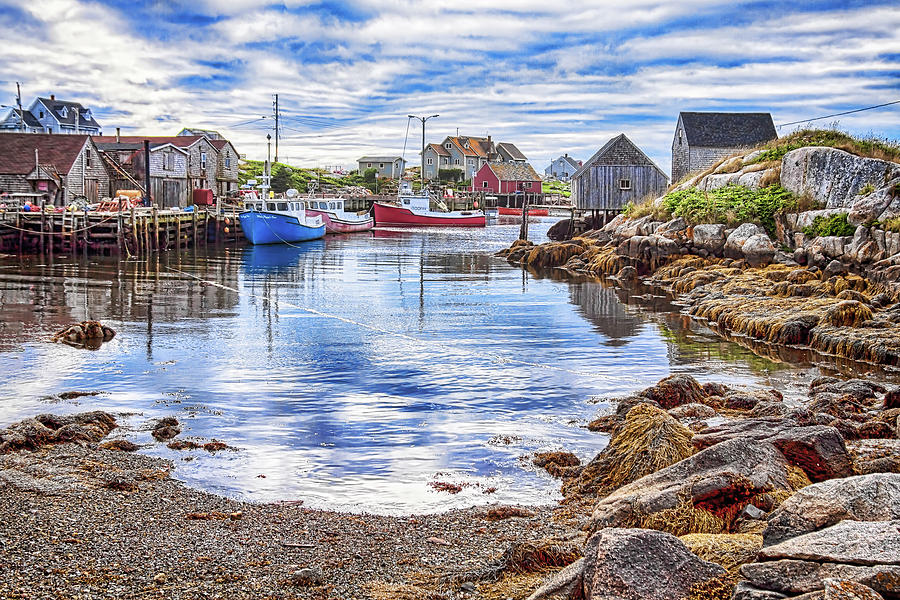 Low tide at Peggys Cove 5 Photograph by Tatiana Travelways