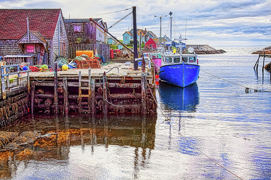 Low Tide at Peggys Cove 6 Photograph by Tatiana Travelways