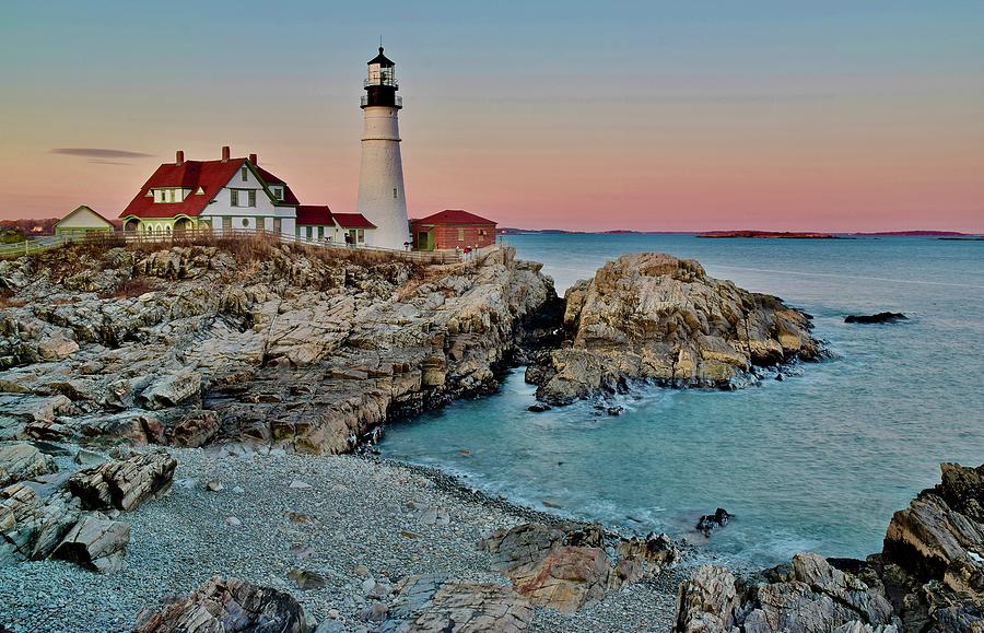 Low Tide at Portland Head Photograph by Frozen in Time Fine Art Photography