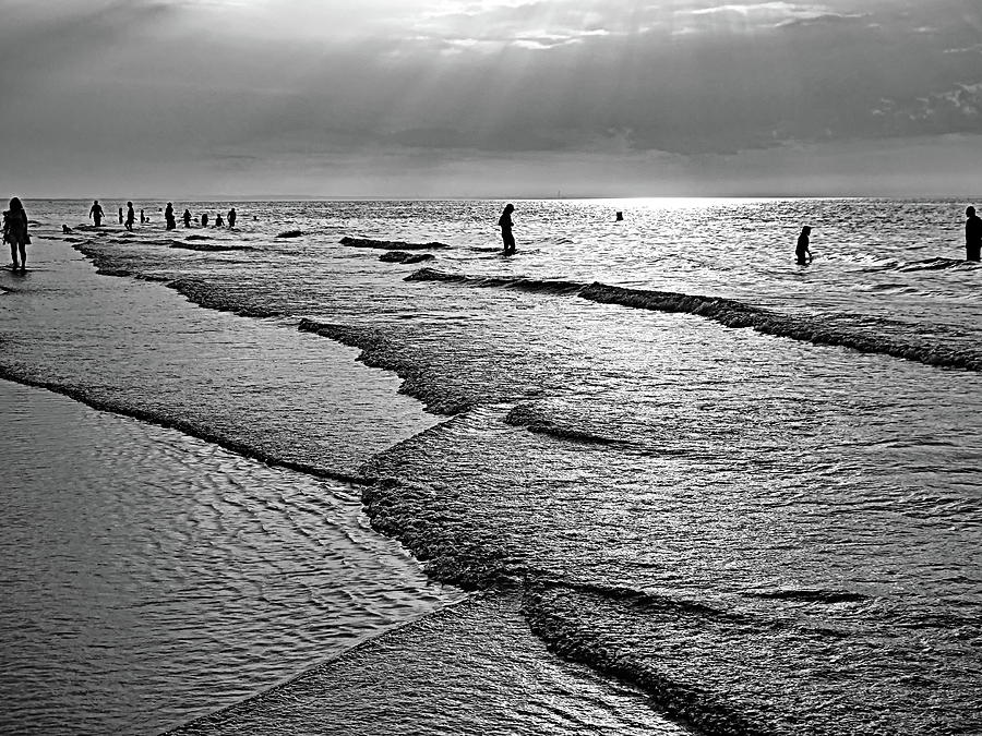 Low Tide at Sunset on Mayflower Beach Photograph by Lyuba Filatova