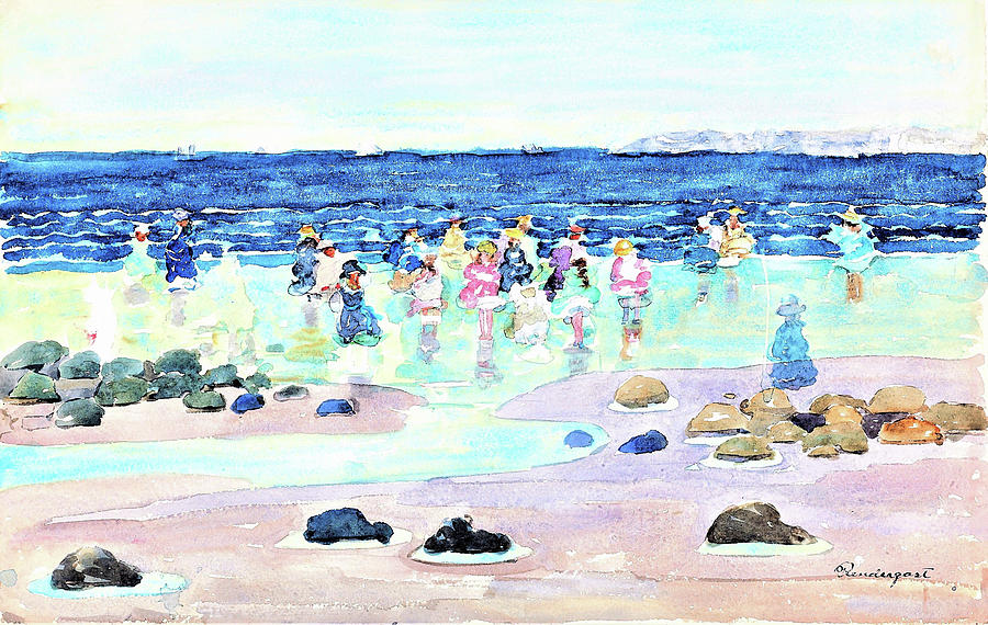 LOW TIDE - Digital Remastered Edition Painting by Maurice Brazil Prendergast