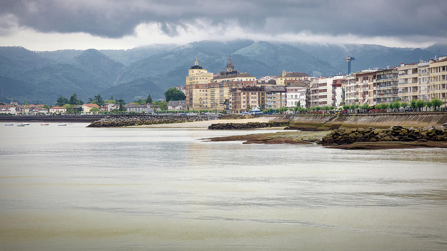 Low tide in Hondarribia, Euskadi. Spain - Des-saturated Edition  Photograph by Jordi Carrio Jamila