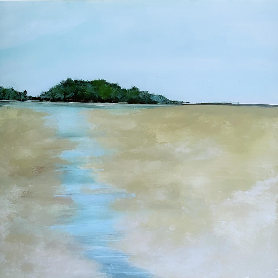 Low Tide on Daufuskie Island Painting by Sallie Otenasek