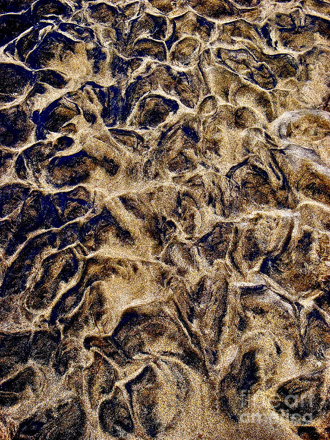 Low Tide Sand Abstract Photograph by Michael Cinnamond