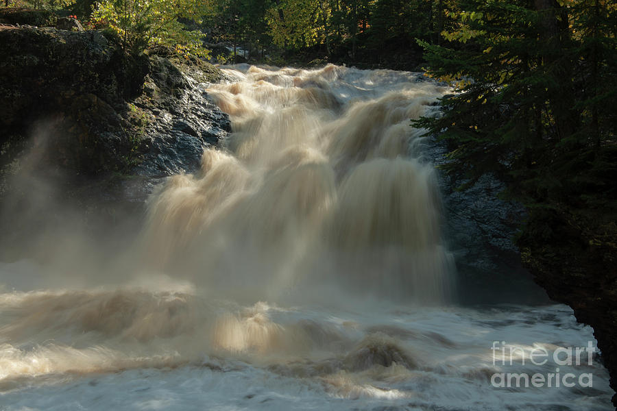 Lower Amnicon River Falls One Photograph by Bob Phillips