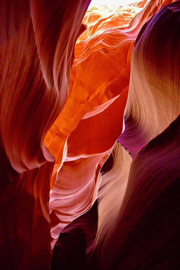 Purple-Pink Rock color-Interior Lower Antelope Photograph by Bnte Creations