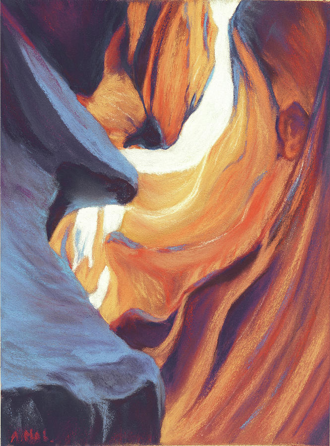 Lower Antelope Canyon - Dancing Light Painting by Anastasiya Malakhova