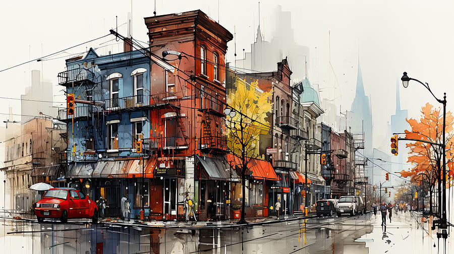 Lower East Side New York City Digital Art by Evie Carrier