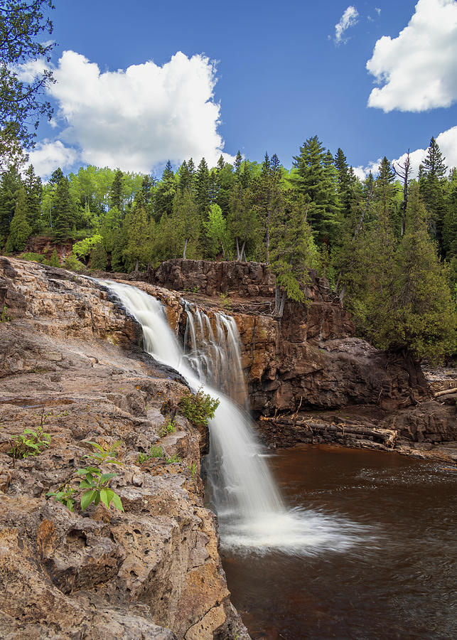 Lower Falls at Gooseberry Falls State Park Photograph by Patti Deters