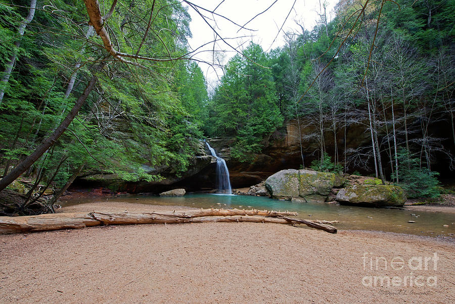 Lower Falls at Hocking Hills Photograph by David Arment