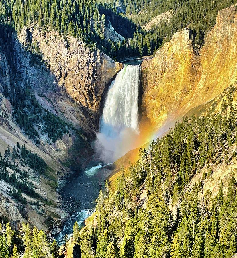 Lower Falls in the Grand Canyon of the Yellowstone Photograph by Rodney ...