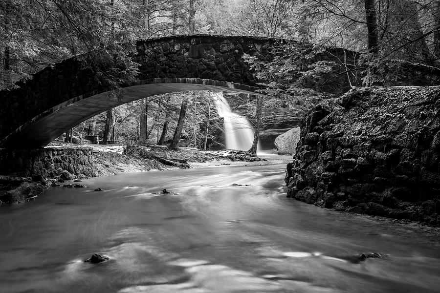 Lower Falls, Monochrome Photograph