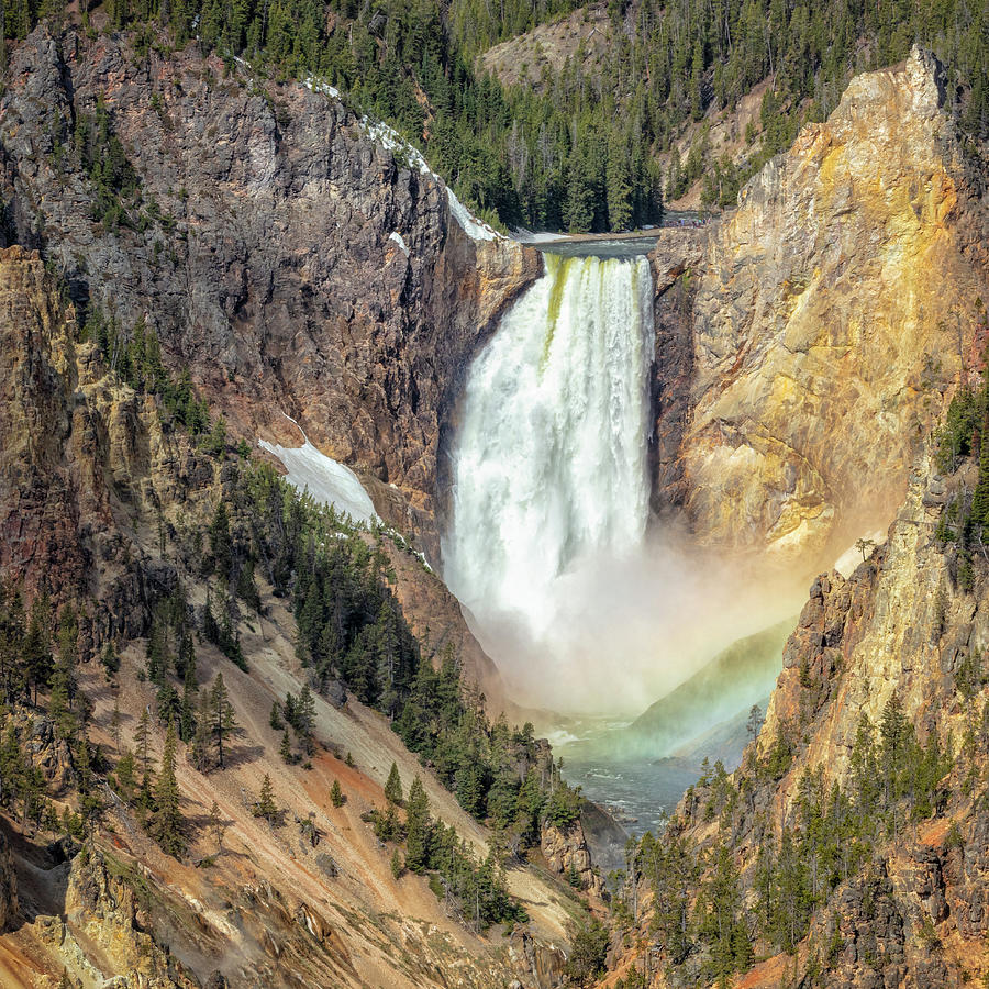 Lower Falls Rainbow - Yellowstone National Park Photograph by Stephen ...