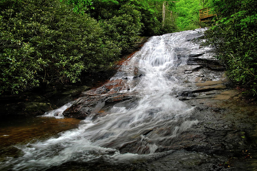 Lower Helton Falls  Photograph by George Taylor