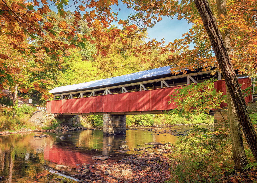 Lower Humbert Covered Bridge - Somerset County, Pennsylvania  Photograph by Susan Rissi Tregoning