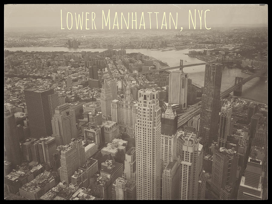 Lower Manhattan  Photograph by Jonathan Nguyen