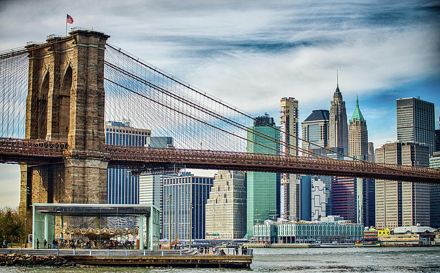 Lower Manhattan New York City Panorama Photograph by Alex Grichenko