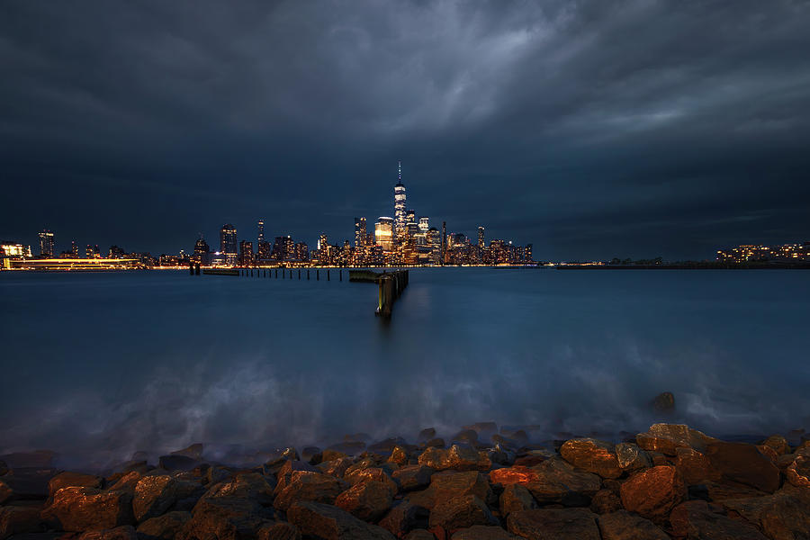 Lower Manhattan NYC Skyline Photograph by Susan Candelario
