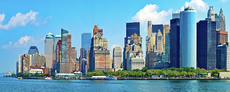 Lower Manhattan Panorama 2009 Without WTC Towers Photograph by Lucio ...