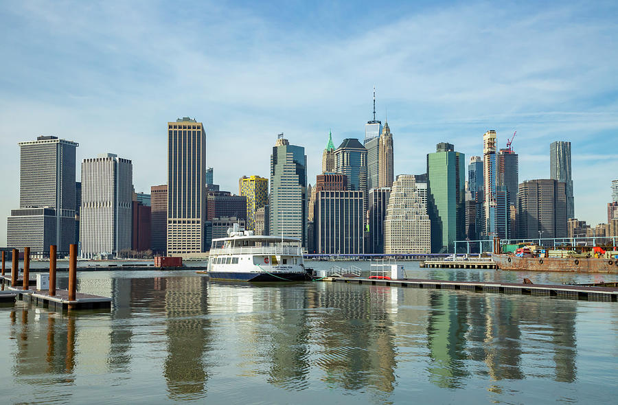 Lower Manhattan Skyline Photograph by Cate Franklyn