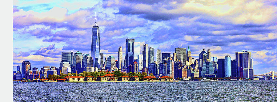 Lower Manhattan Skyline On A Perfect Day Photograph