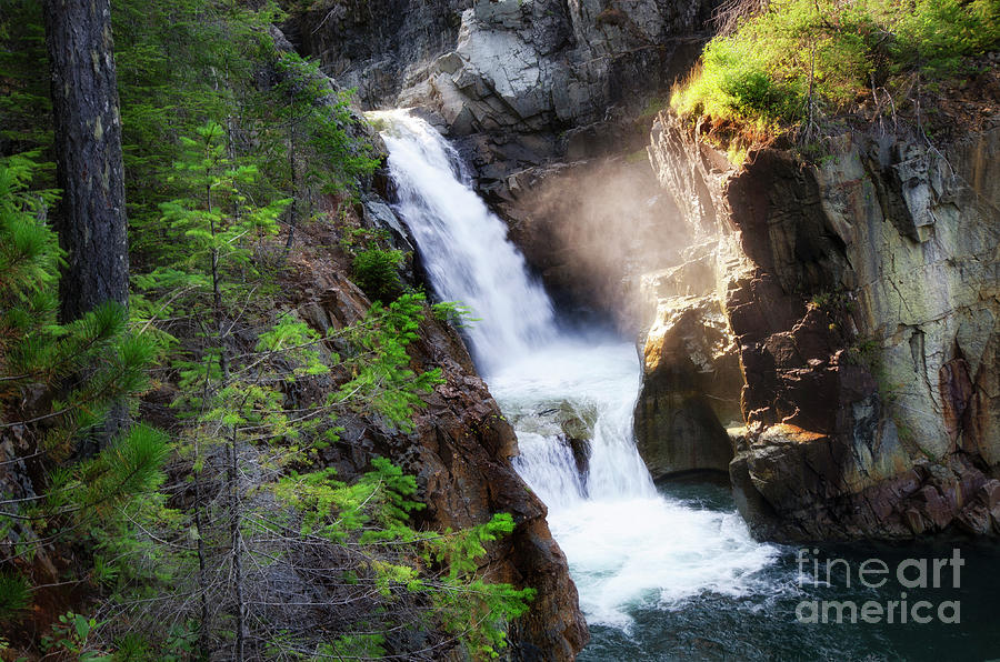 Waterfall Photograph - Lower Myra Falls by Bob Christopher
