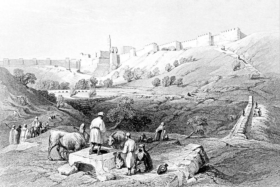 Lower Pool of Gihon Jerusalem 1847 Photograph by Munir Alawi
