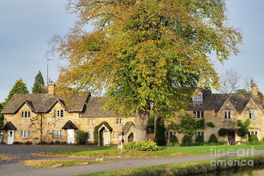 Lower Slaughter Village in Autumn Photograph by Tim Gainey