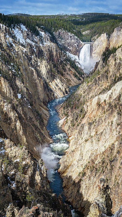 Lower Yellowstone Falls Photograph by Joan Carroll