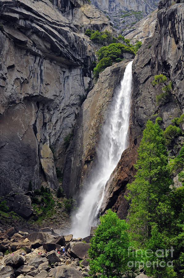 Lower Yosemite Falls Photograph by Cindy Murphy