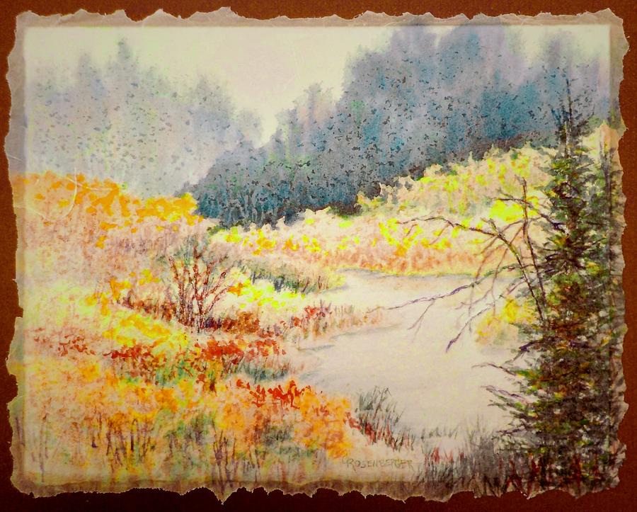 Lowland Creek Painting by Carolyn Rosenberger