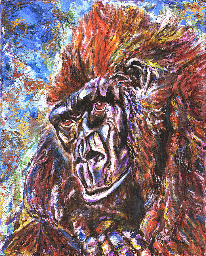 Lowlands Gorilla Painting by John Bohn