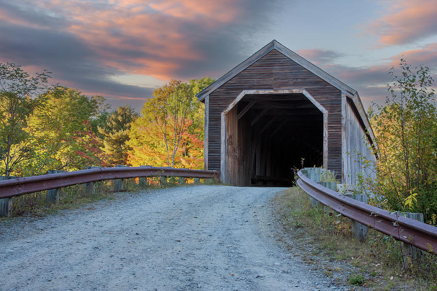 Lows Covered Bridge In Guilford Maine Photograph