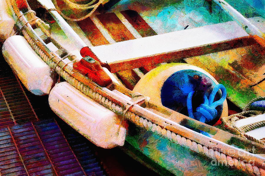 Loyal and Colorful Tender Boat Photograph by Sea Change Vibes