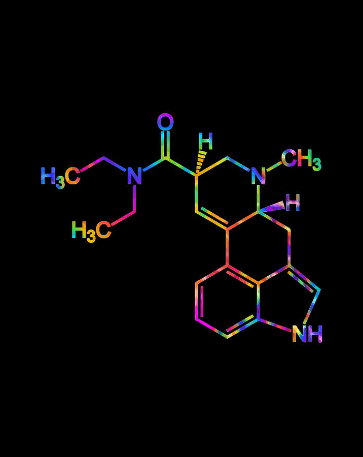 Lsd Molecule Acid Tab Chemical Structure Digital Art by Jessika Bosch