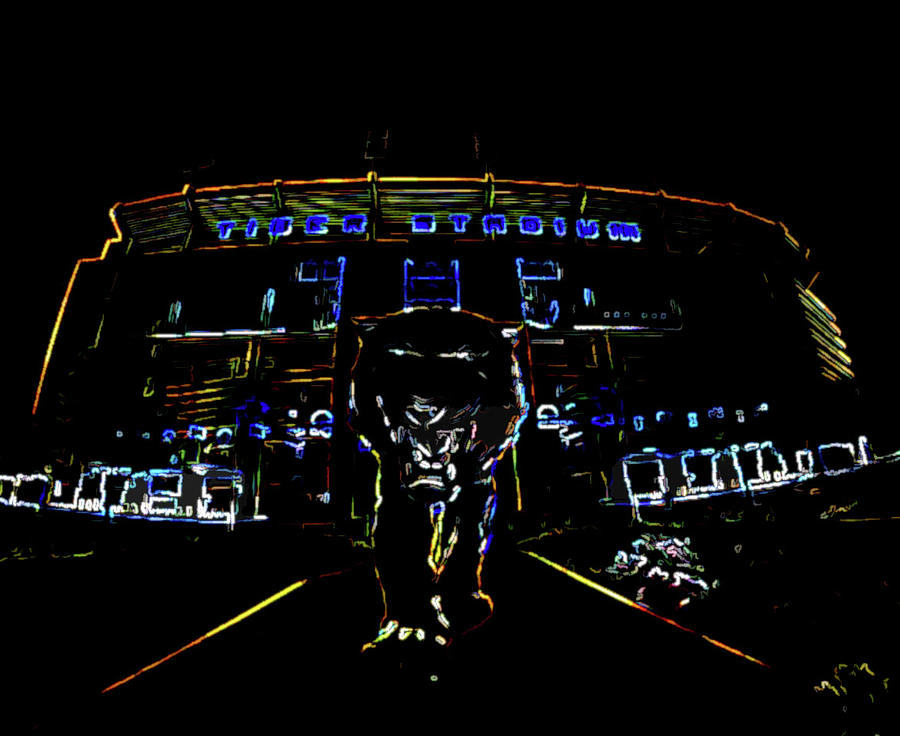 LSU Tigers Stadium Mixed Media by The Graduation Gift Shop LSU Tigers Stadium Mixed Media by The Graduation Gift Shop